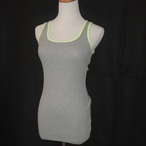 Old Navy Sleeveless Soft Tee - Grey and Lime Green
